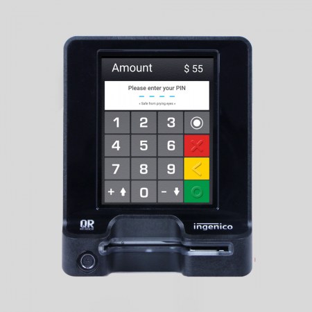 POS Ingenico self-service montato sui distributori CardStore24